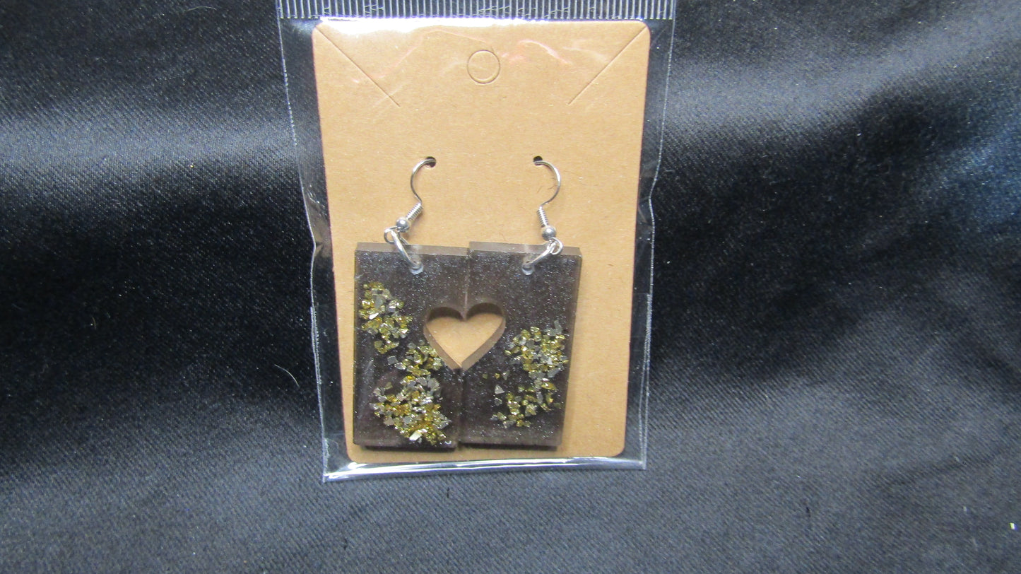 Black & Gold Earrings