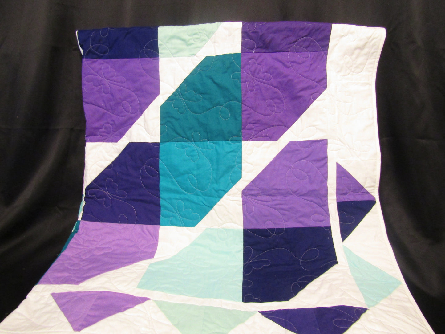 Trailing Squares Throw Quilt