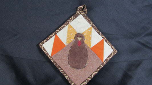 Appliqued Turkey Pot Holder