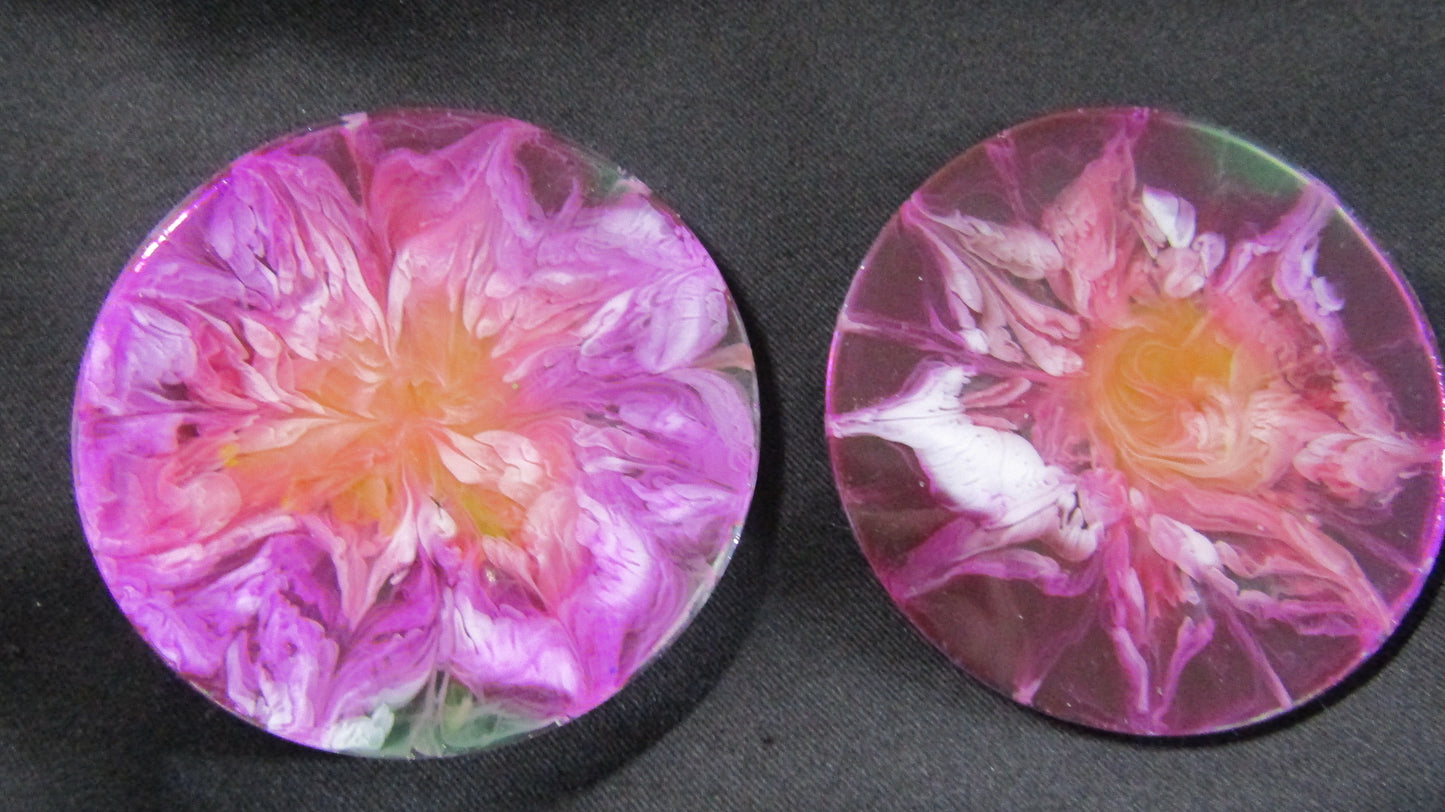 Pink Flower Coasters