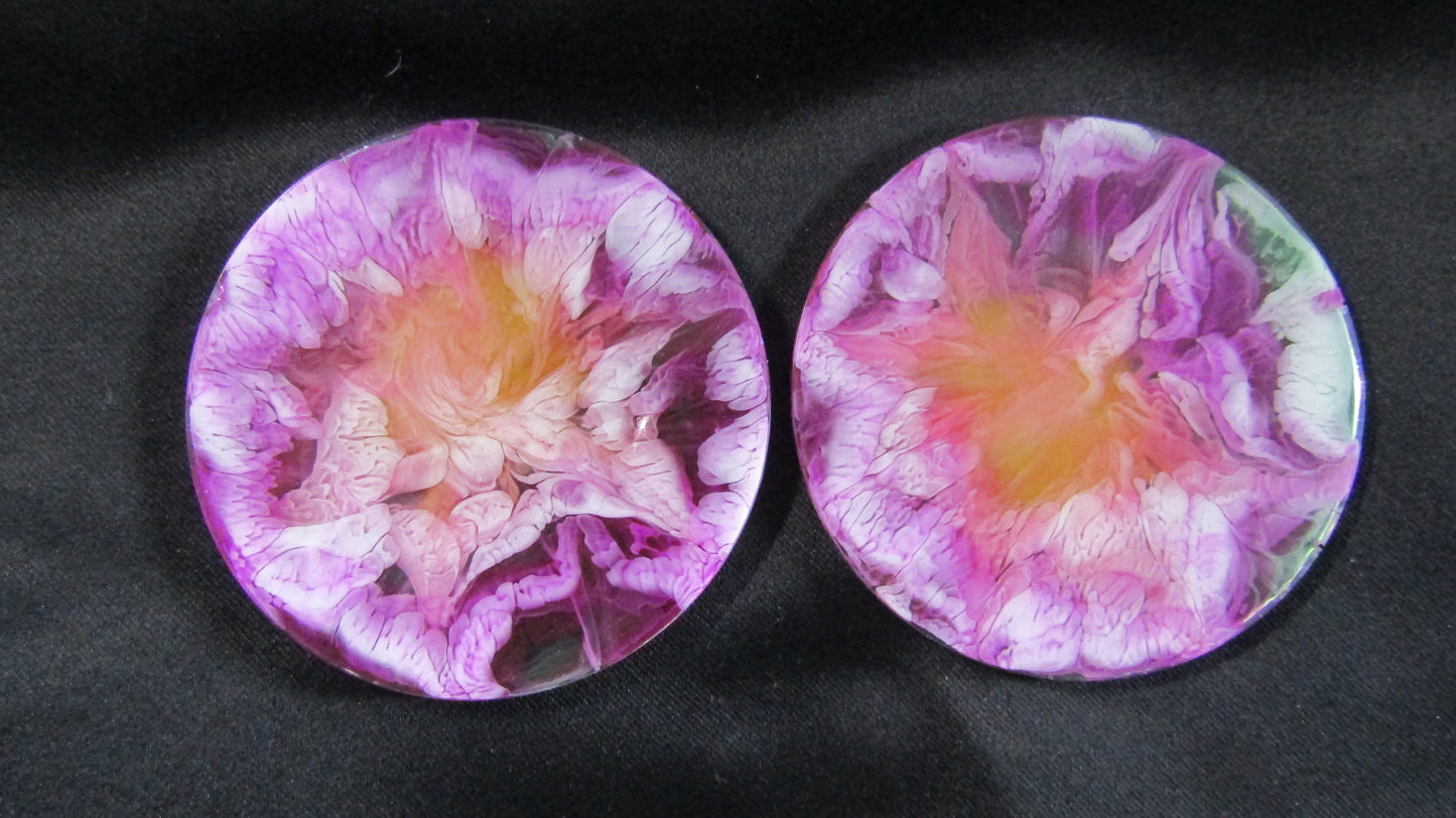 Pink Flower Coasters