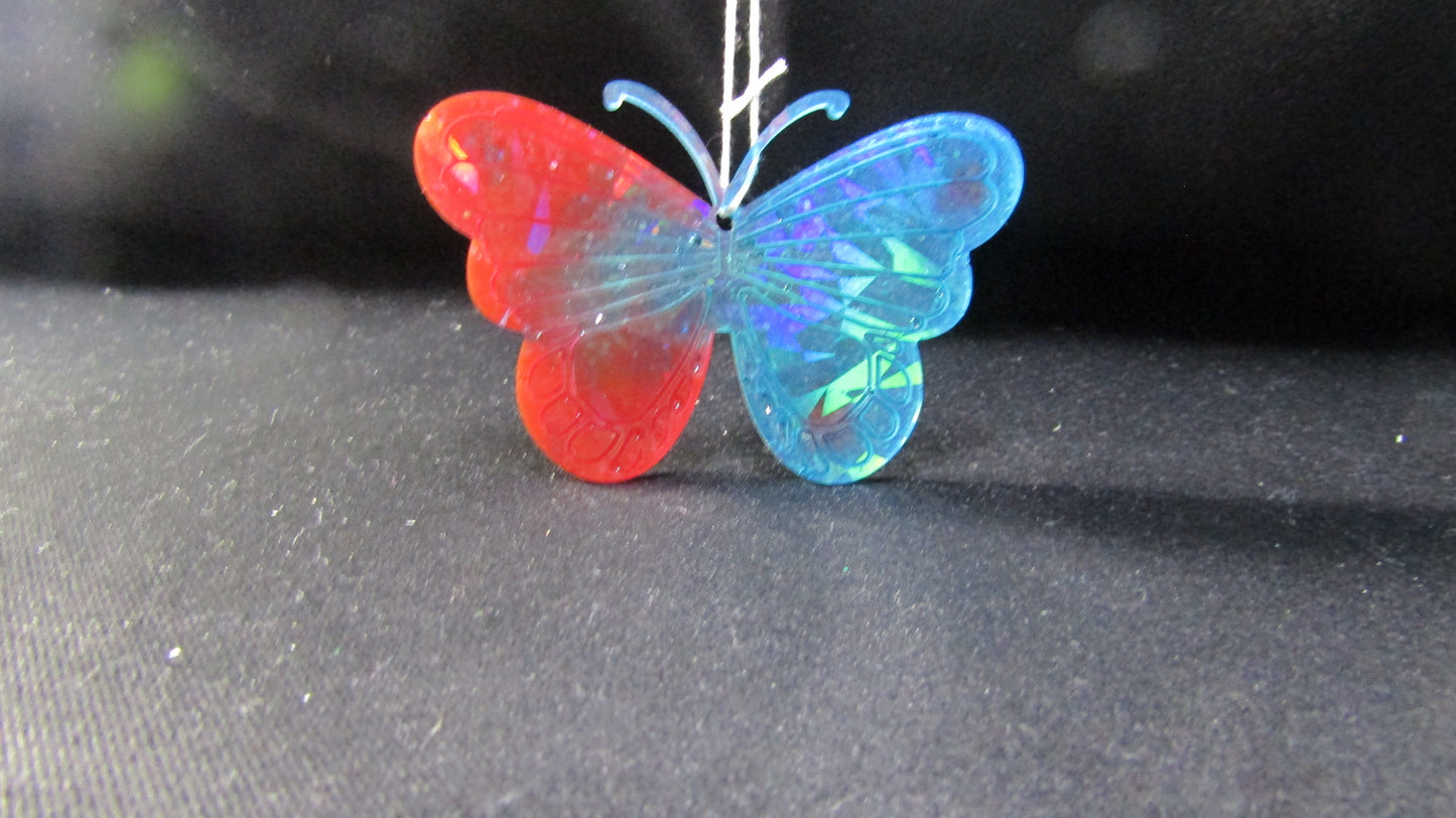 Teal and Red Butterfly