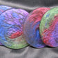 Multi-Colored Coaster Set with Holder