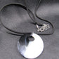 Blk & White Round Pendant Necklace