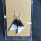 B/W Triangle Earrings