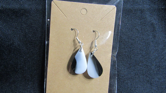 B/W Teardrop Earrings