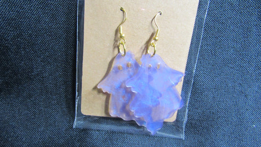 Purple Ghost Earrings