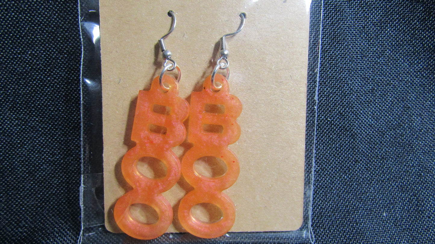 Orange BOO Earrings