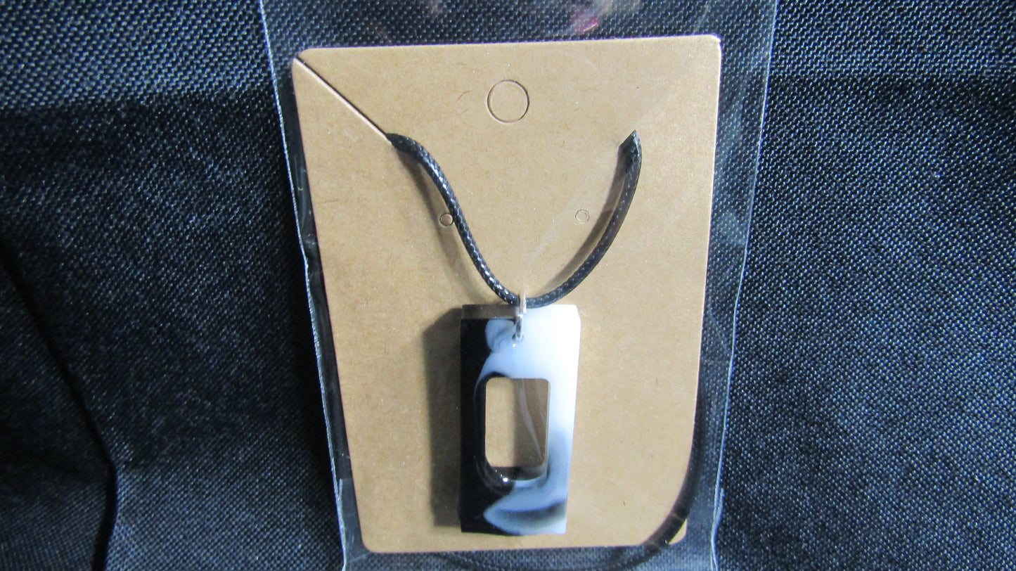 Open Rectangle Necklace