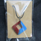 Red Blue Sm Diamond Shape Necklace