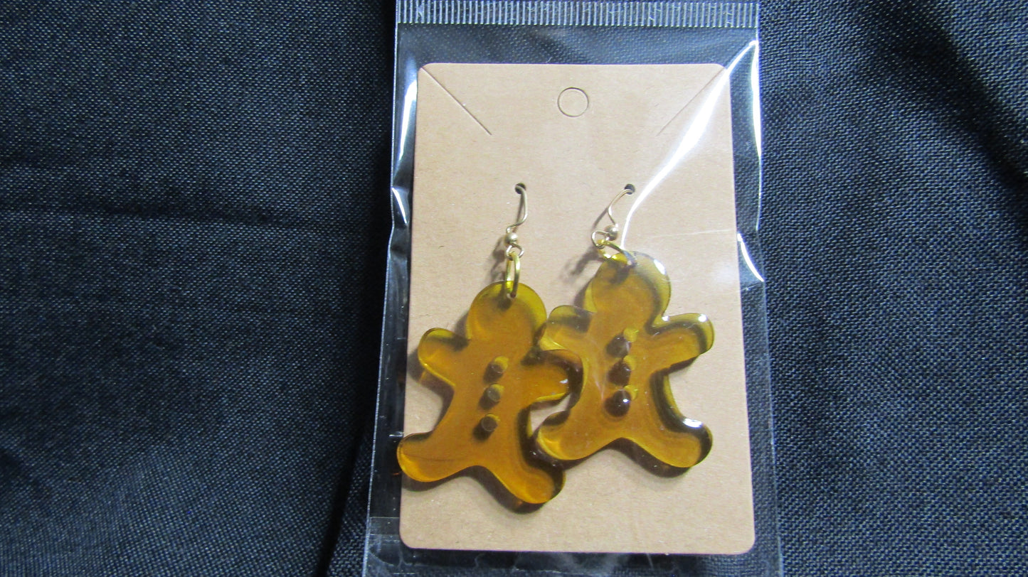 Gingerbread Man Earrings