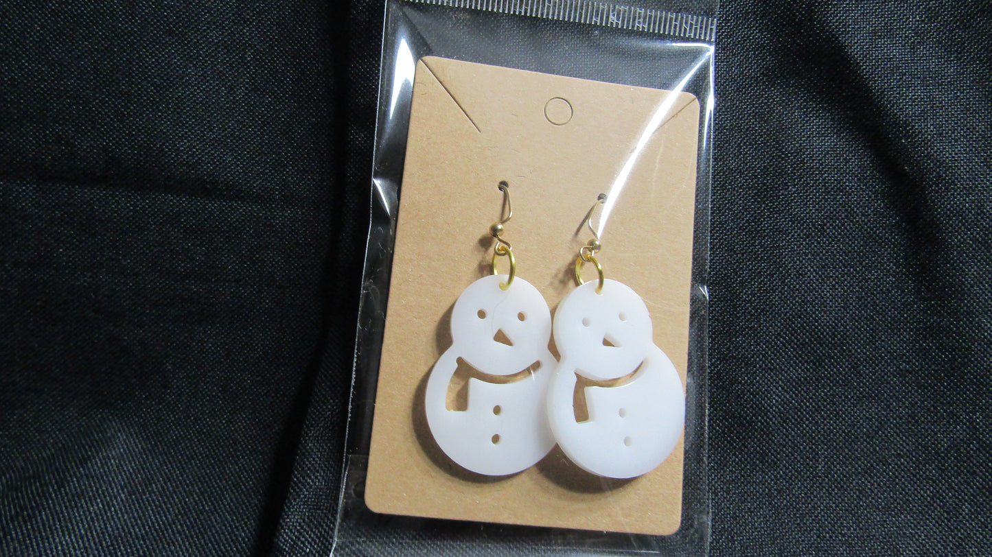 Snowman Earrings