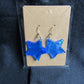 Blue Sparkle Star Earrings