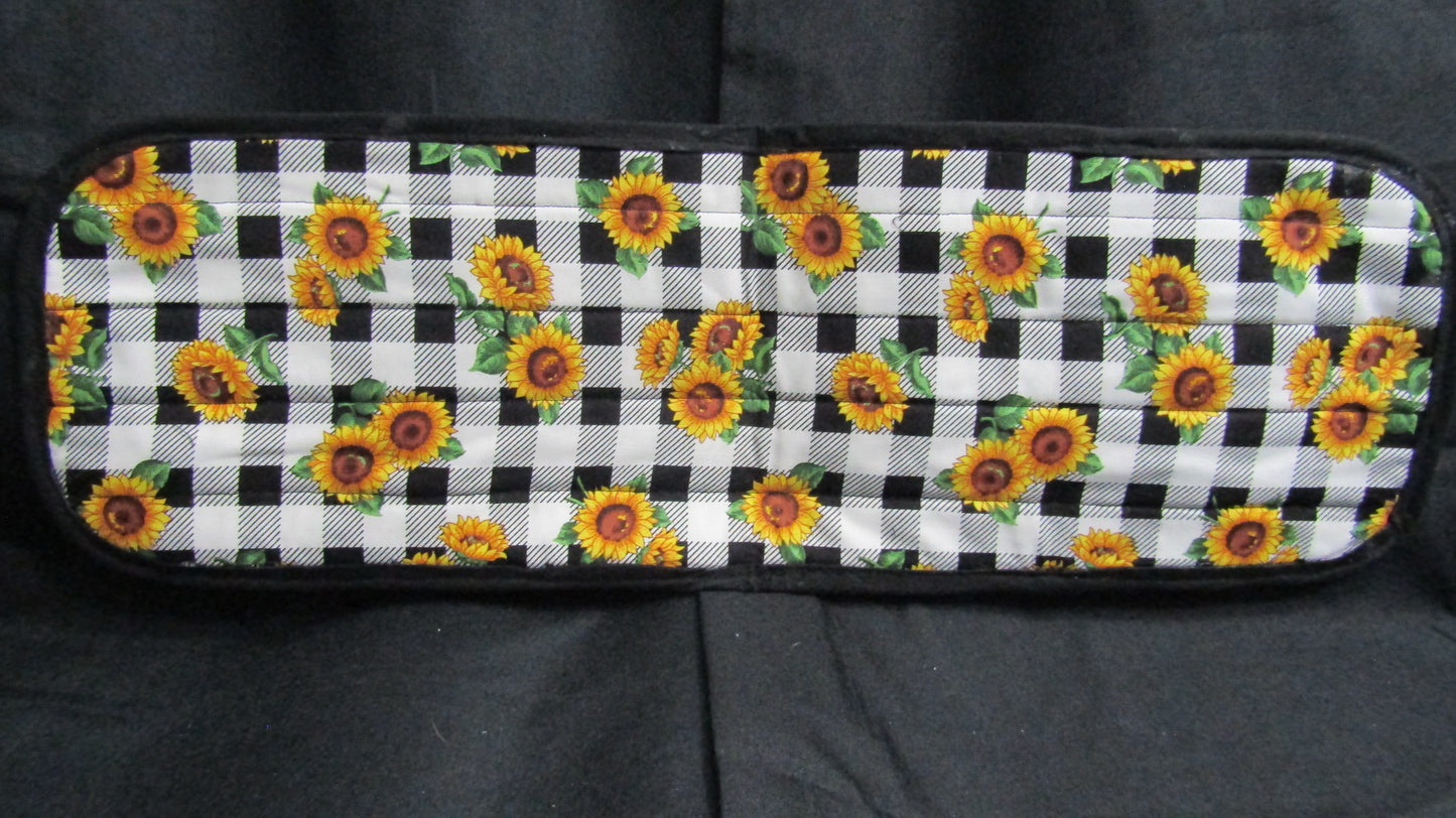 Checkered Sunflower Hanging 2 Pocket