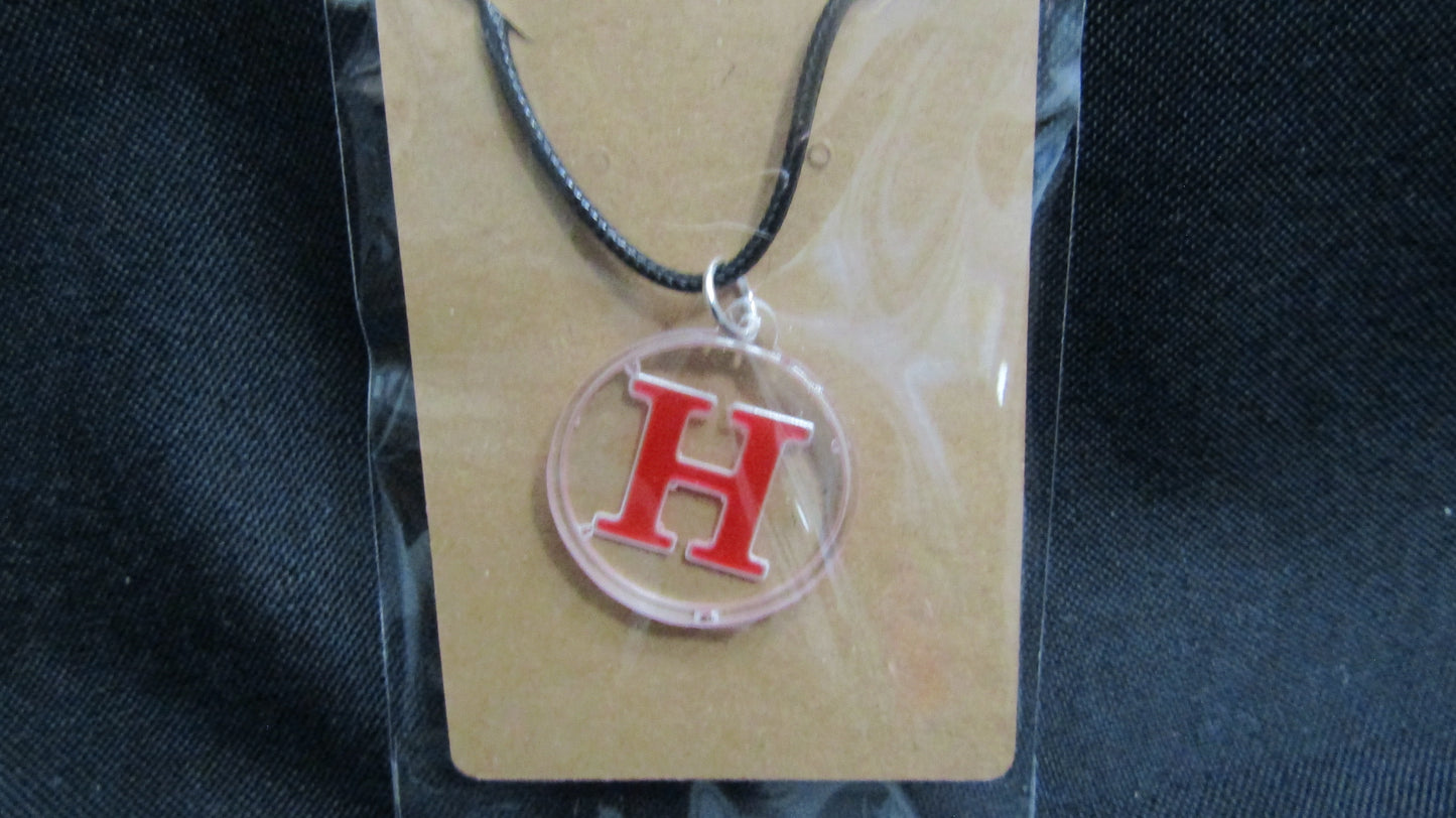 Red Letter H Necklace