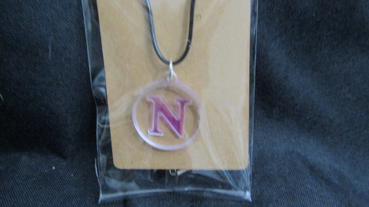 Violet Letter N Necklace