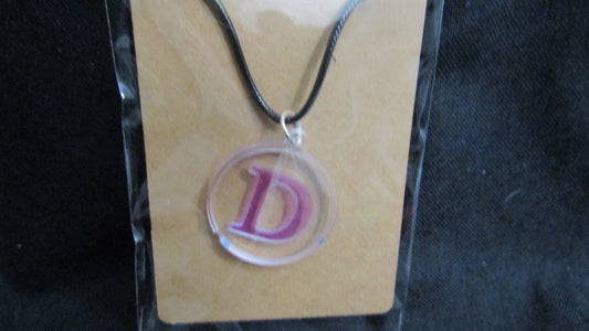 Violet Letter D Necklace