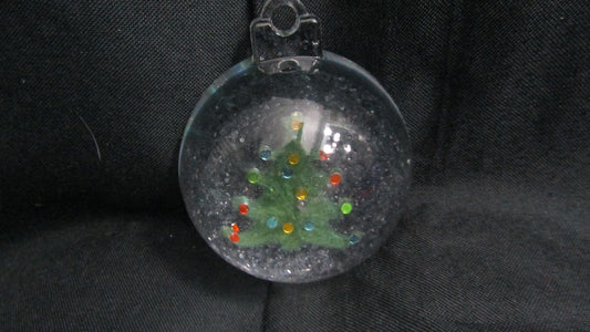 Clear w/Tree Ornament