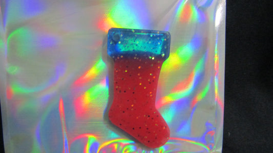 Red & Blue Sparkle Stocking