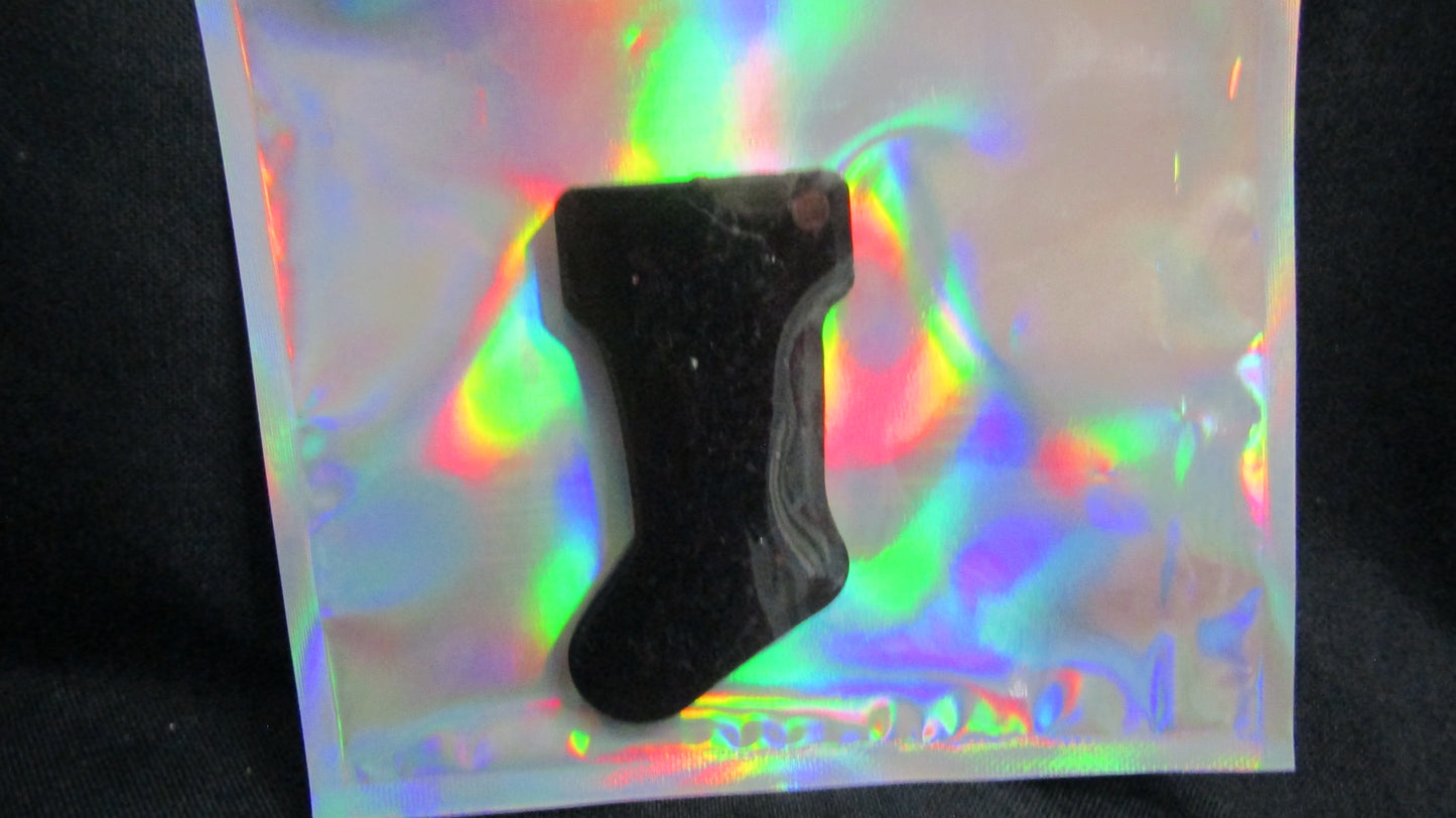 Black Sparkle Stocking