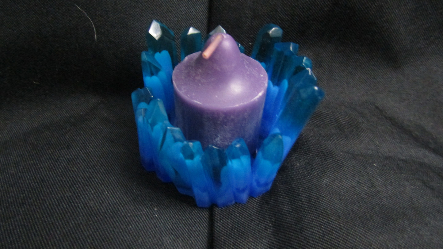 Blue & Teal Candle Holder