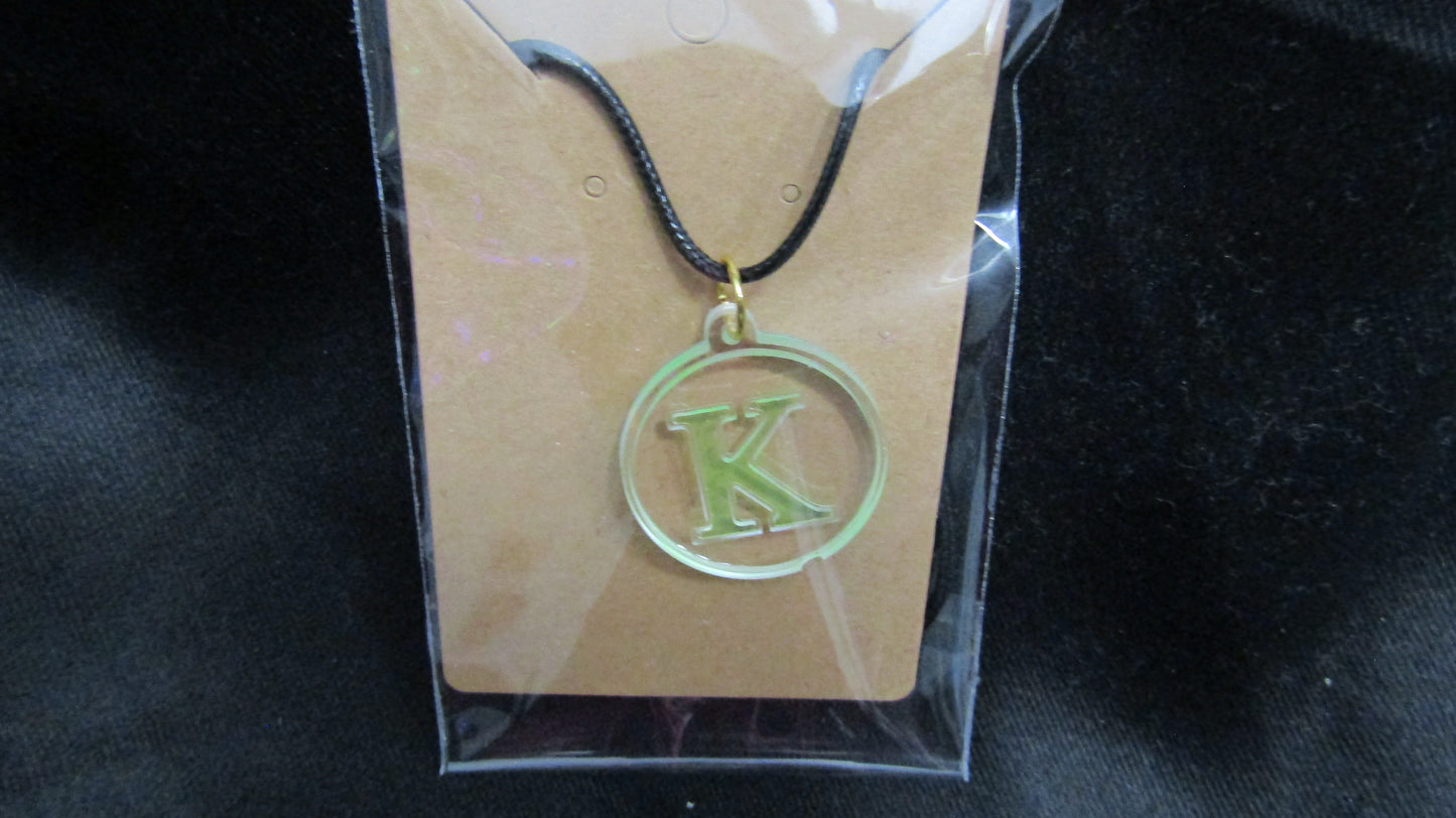 Green K Necklace