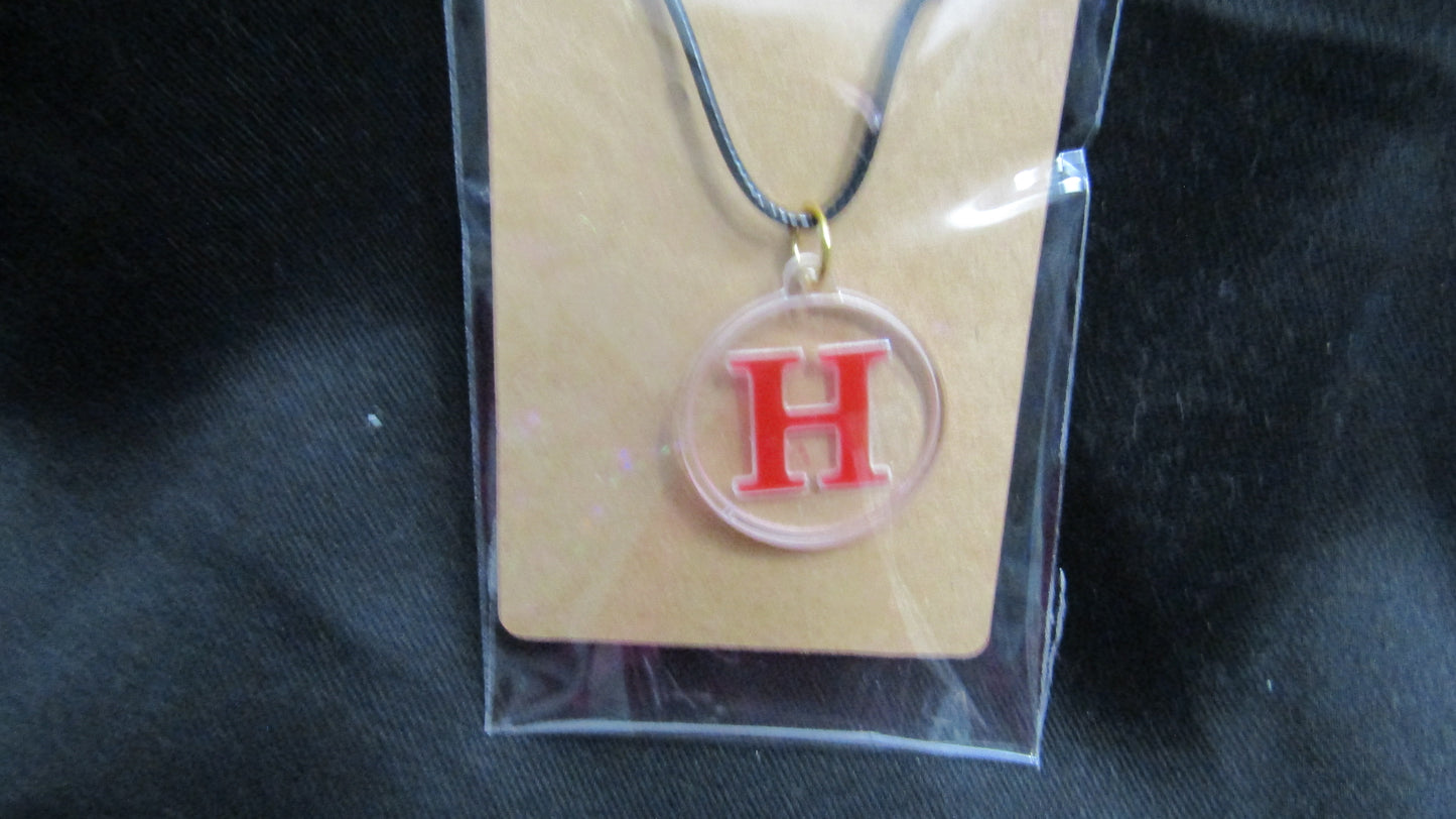 Red H Necklace