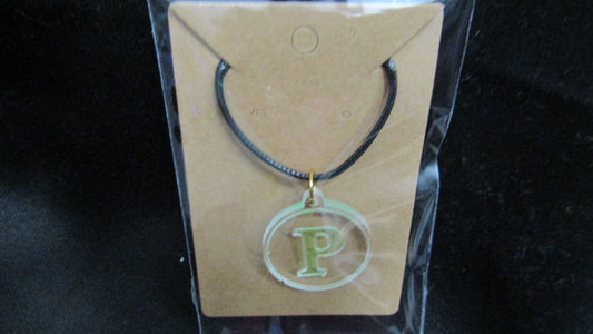 Green P Necklace