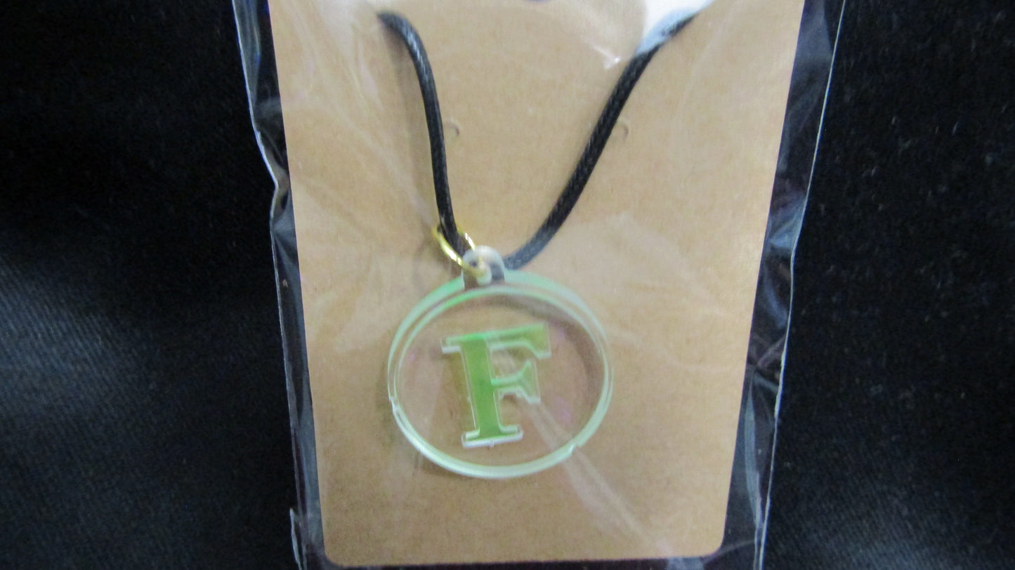 Green F Necklace