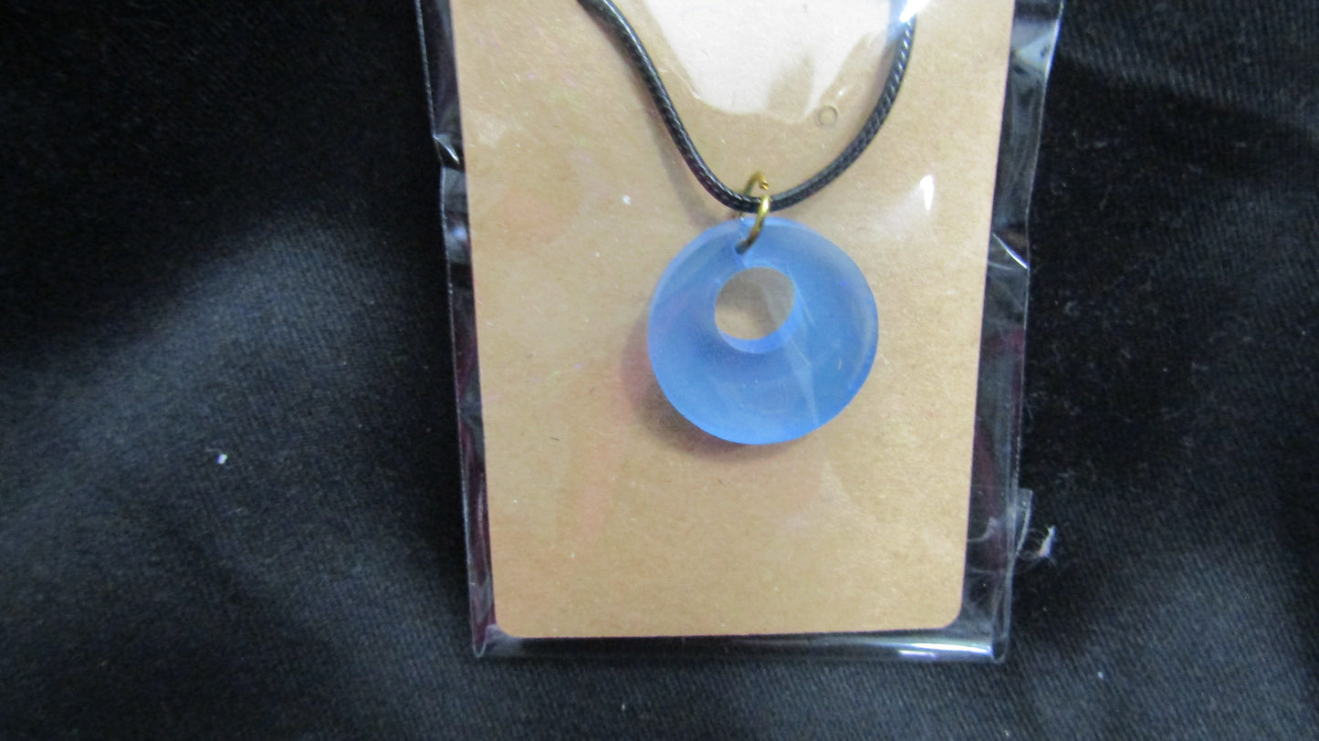 Blue Small Round Necklace