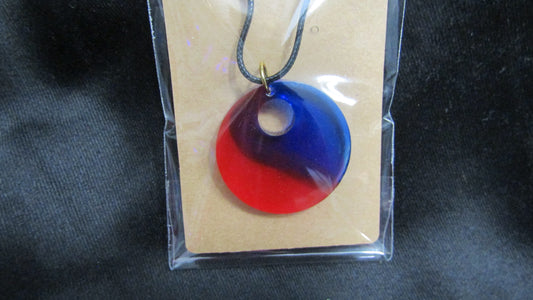 Red/Blue Round Necklace