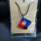 Red Blue Sm Diamond Shape Necklace