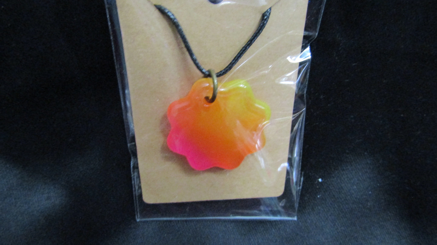 Orange Flower Necklace