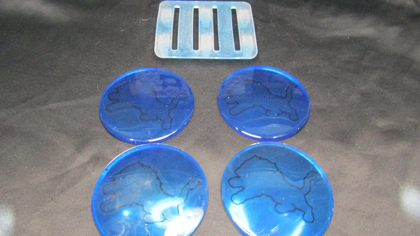 Dt. Lions Coaster Set with Holder