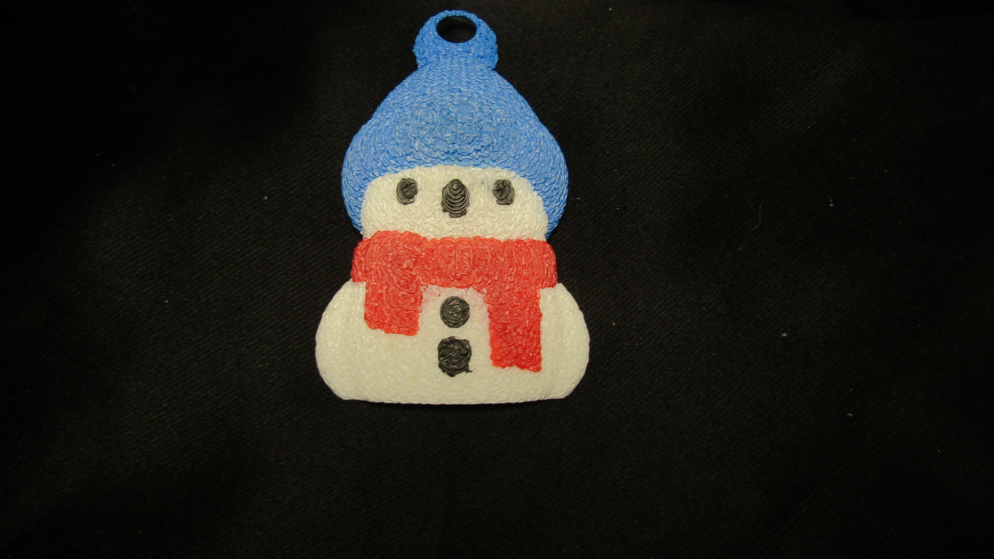 Blue Hat Snowman