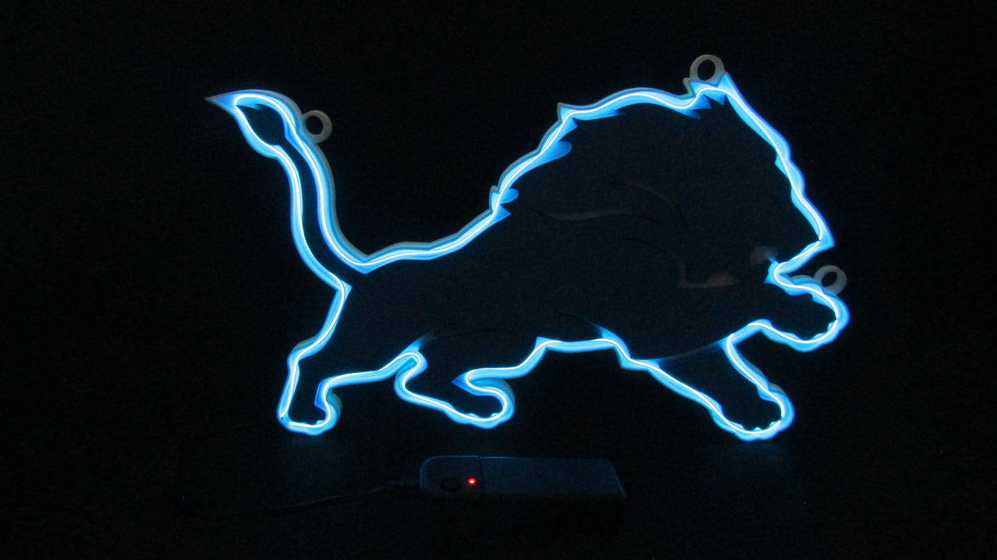 LED Lion Sign