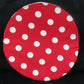 Red with white dots