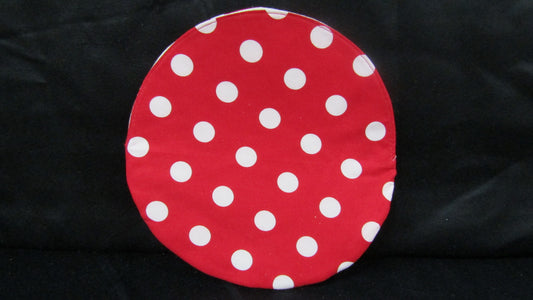 Red with white dots