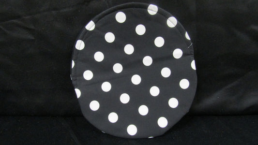 Black with white dots