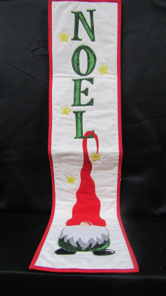 Quilted Gnome Wall Hanging-Noel