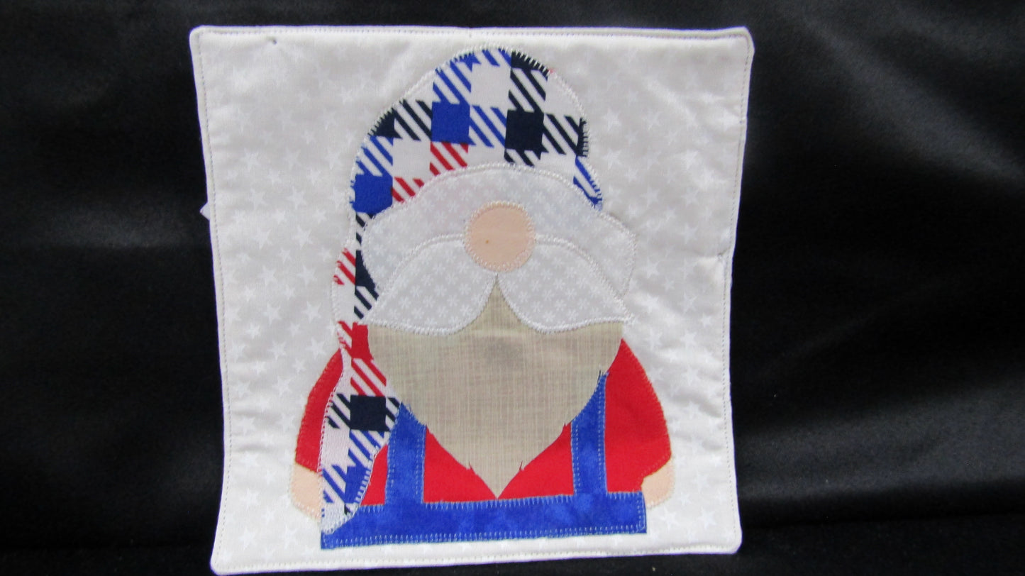 Appliqued Patriotic Gnome