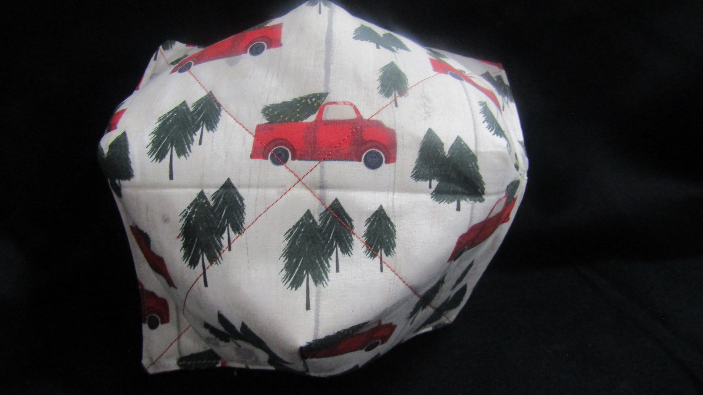 Red Truck Christmas Trees Cozy